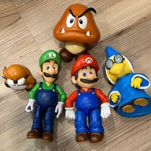 Nintendo Super Mario Action Figures - Red, Green, Blue